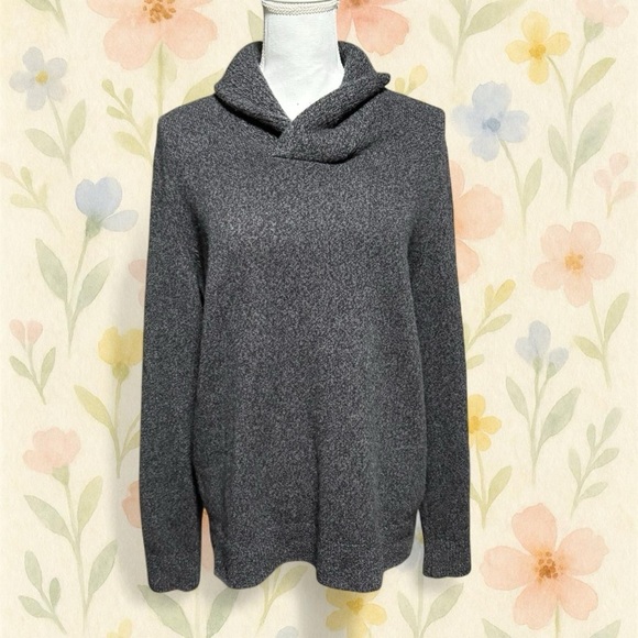 Banana Republic Sweaters - Banana Republic Lambswool Cowl Neck Sweater Gray Medium Cozy Knit
